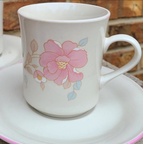 VTG China Pearl Stoneware Tea Cup & Saucer set - Picture 8 of 12